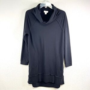 CASLON Womens Turtleneck Dress Size S‎ Black Mini Heavy T-shirt Knit